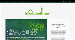 Desktop Screenshot of islamituindah.my