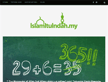 Tablet Screenshot of islamituindah.my